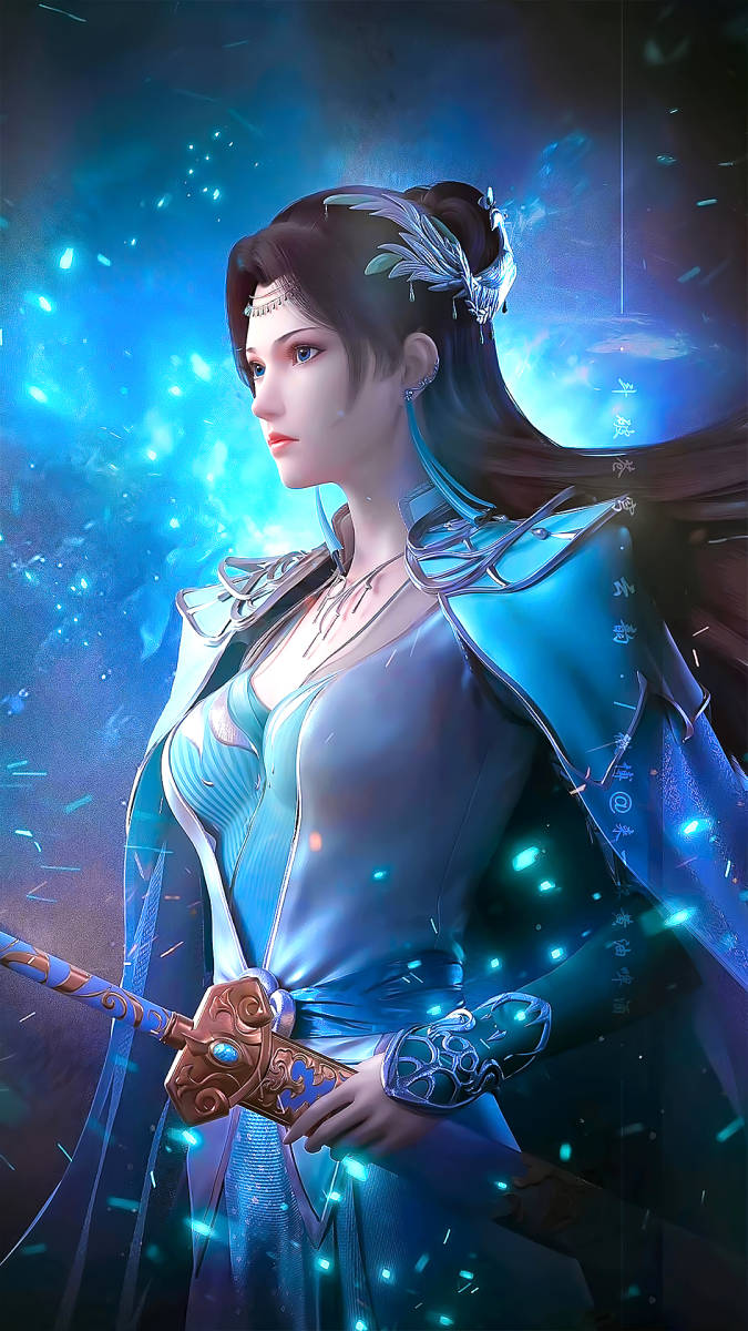 国漫女神“云韵”高清4k手机壁纸：天生性子淡然