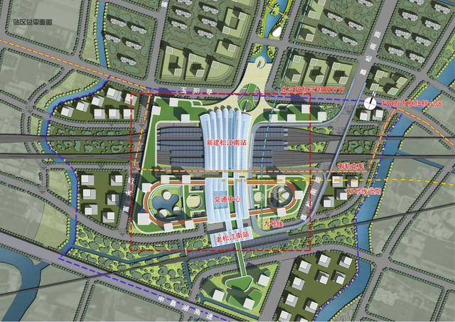 上海松江南站建筑概念方案设计