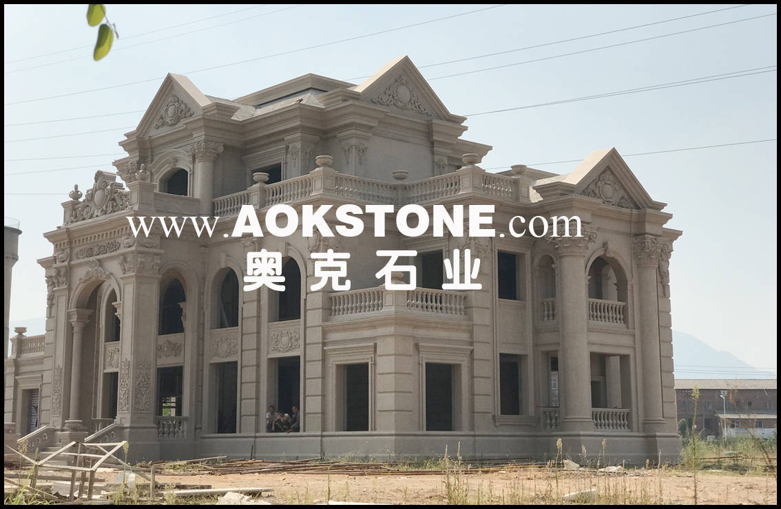 别墅外墙干挂石材~一款高档的私人定制豪华别墅石材外墙