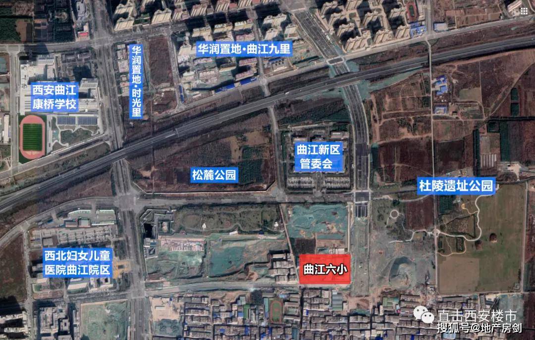 学校效果图曲江第六小学曲江新区第五小学分为教学区,图书综合区