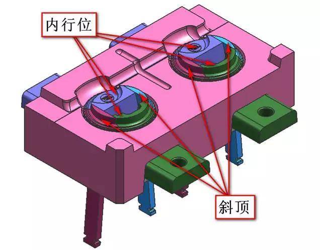 汽车冷气出风口模具设计做完才发现内圈倒扣看大师如何化险为夷