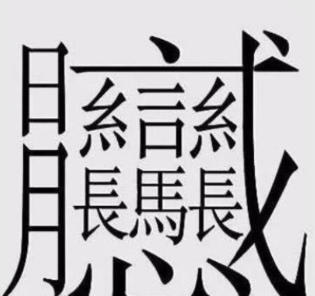 世界上笔画最多的字笔画最多的字1亿画