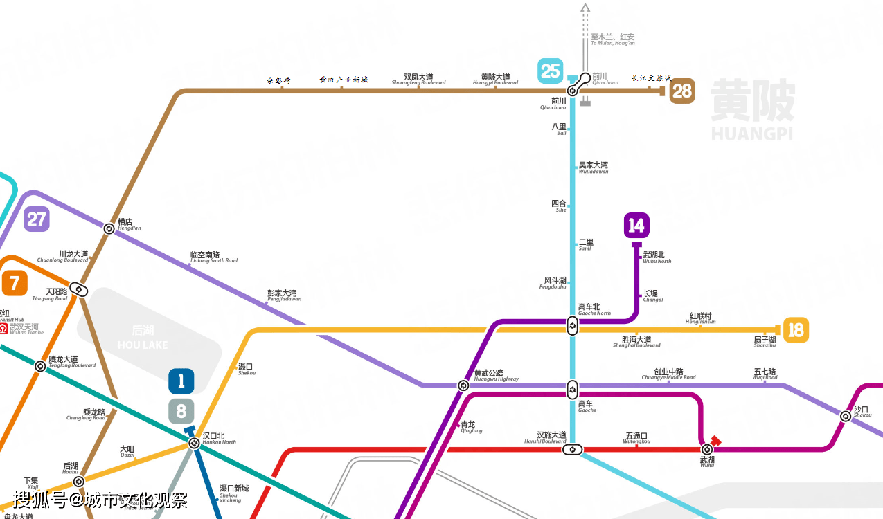 武汉六条地铁最新消息,涉及硚口,黄陂,新洲等区