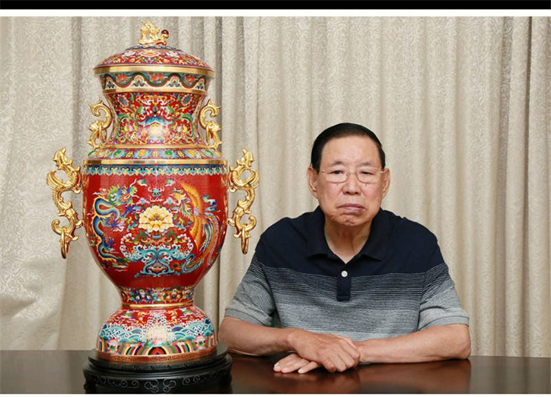 张同禄|张同禄景泰蓝盛世荣耀珐琅尊