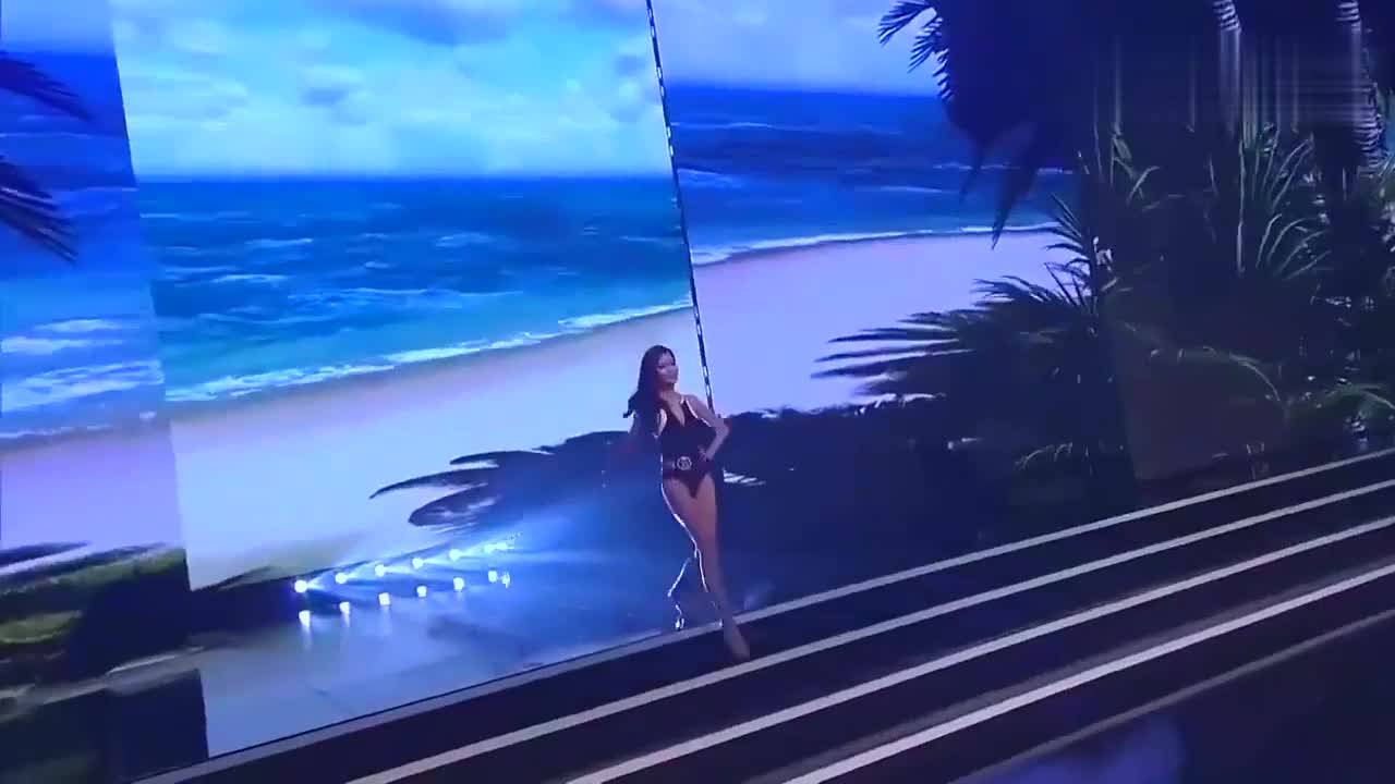 韩国小姐大赛漂亮美女泳装走秀,气场颜值不输维密模特