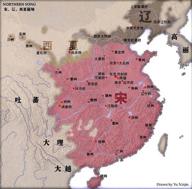 北宋面积280万平方公里,南宋只剩200万,主要丢了哪些地方?