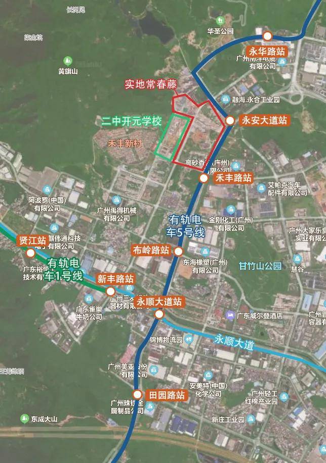6站到天河黄埔有轨电车5号线动工长岭居迎跳级式发展