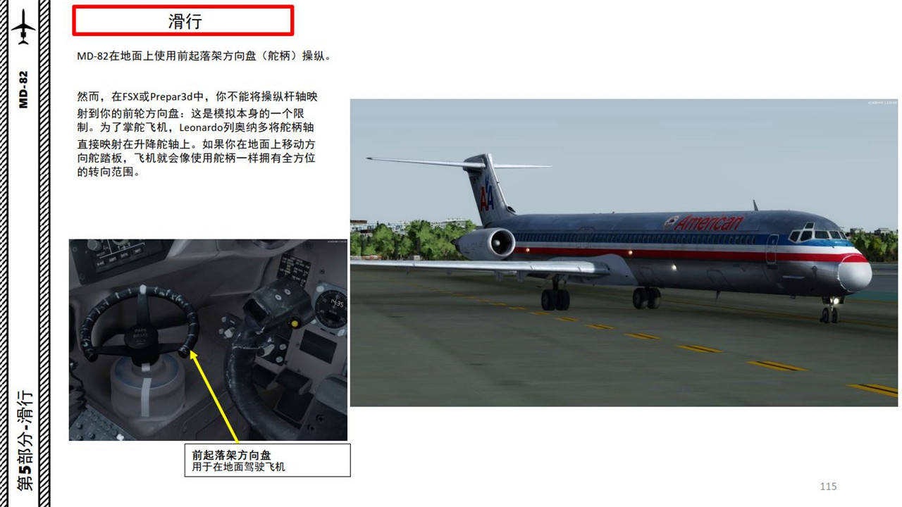 p3d leonardo md麦道-82 中文指南 5推出和滑行