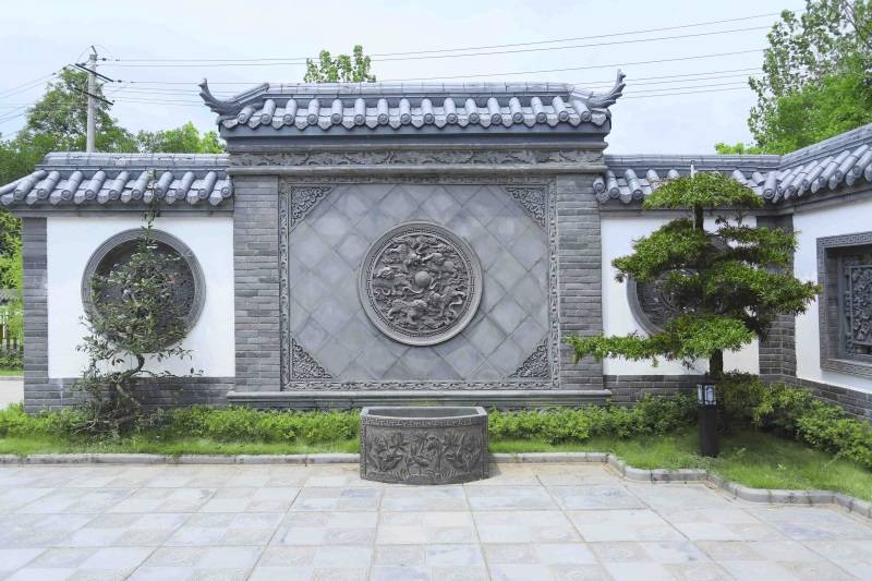 新中式别墅 新中式装修 新中式效果图 文化遗产 砖雕 建材 浮雕 仿古