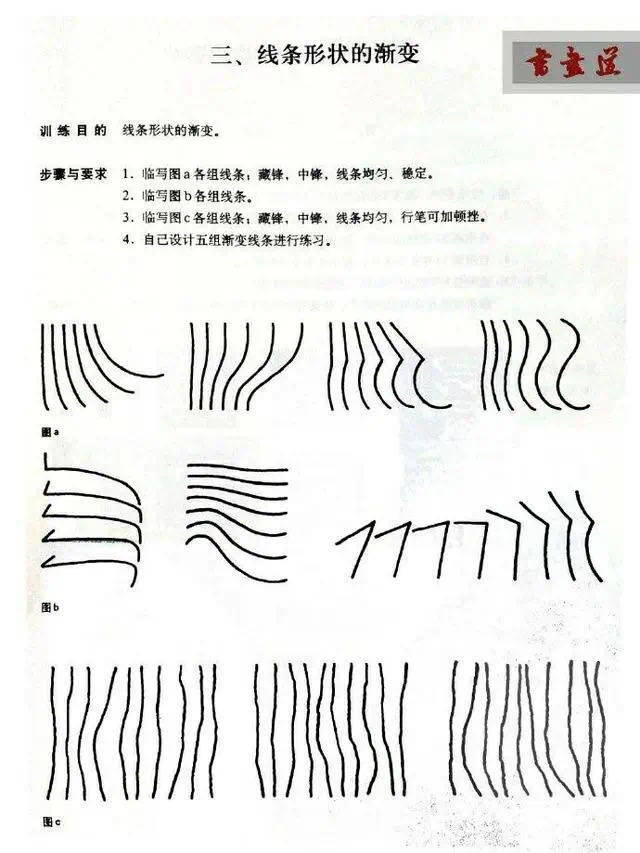 书法入门教程|线条基本功练习技法与线条对字体结构的