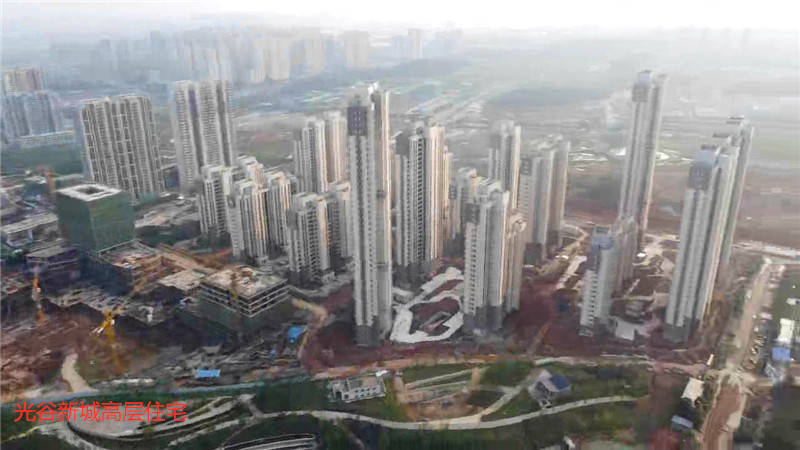 建设中的武汉光谷中心城