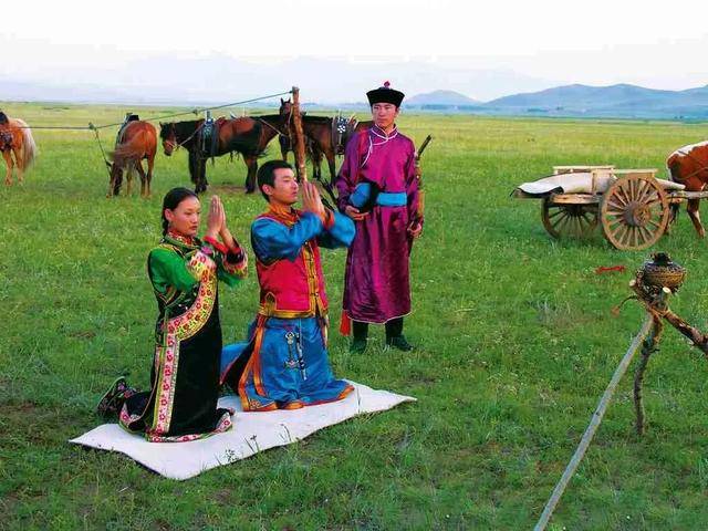 草原上传统蒙古人的婚礼竟然是这样的