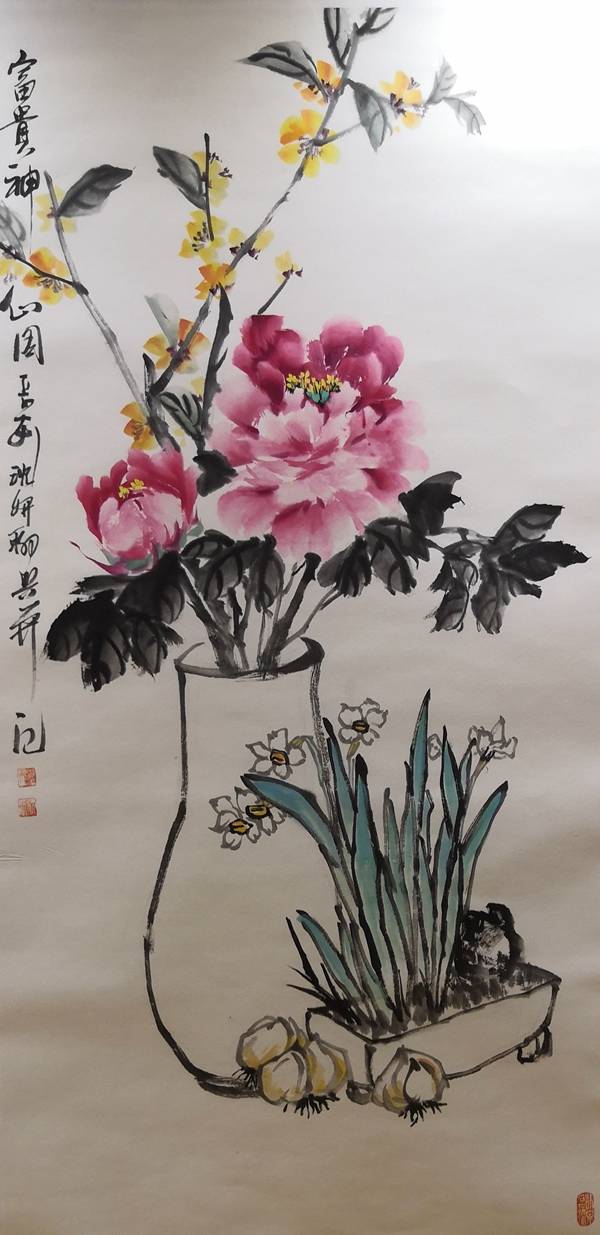 "薪火相传"—雁塔区举办迎七一颂党恩抗疫美术作品邀请展《国画篇一》