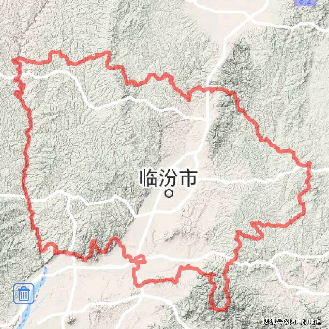 临汾市地理位置图 临汾市中部为汾河平原,周围为山地,总的地形是中间