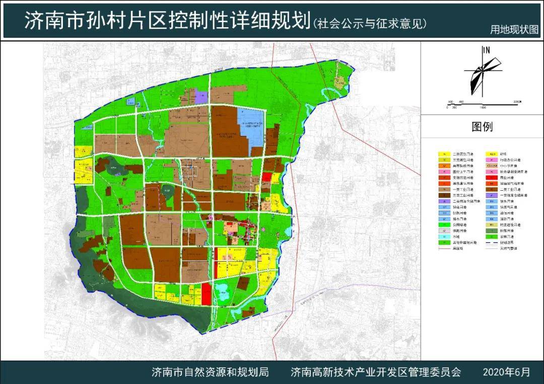 西至西巨野河,东至东巨野河及高新区与章丘区界,规划总用地面积约2126