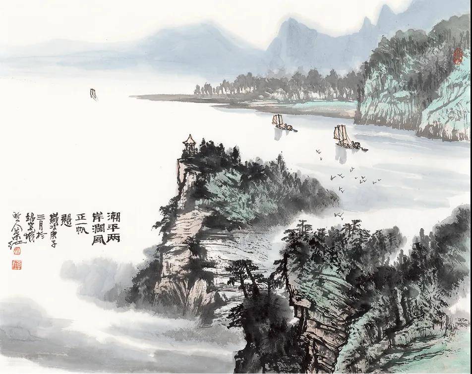 著名画家姚叶红山水画品鉴活动在天府之国成都举行,吴长江到会祝贺