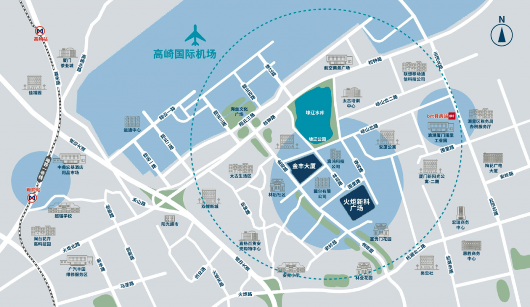 毗邻厦门机场·快速畅达全市