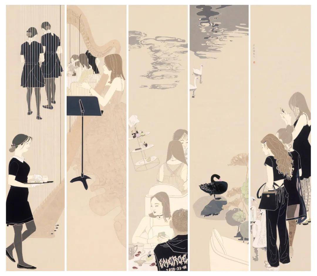 中国著名女画家作品展
