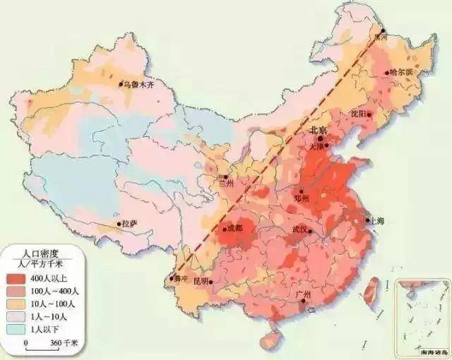 中国南北人口_中国人口味地图 贵阳人爱辣爱酒爱 吃醋(2)