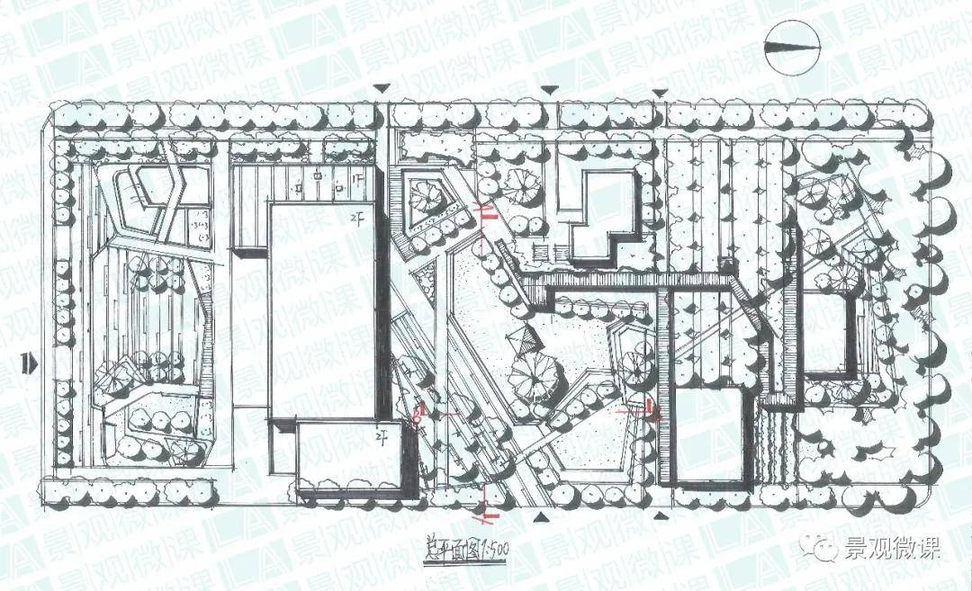 表现手法 | 园林景观平面图的抄绘步骤详解