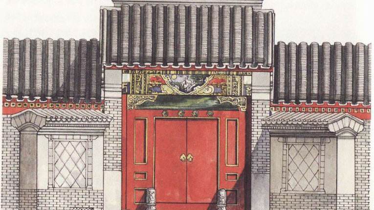 第五,乌头门,是坊门和高等级住宅的一种特殊造型,是私人宅邸,寺庙等院