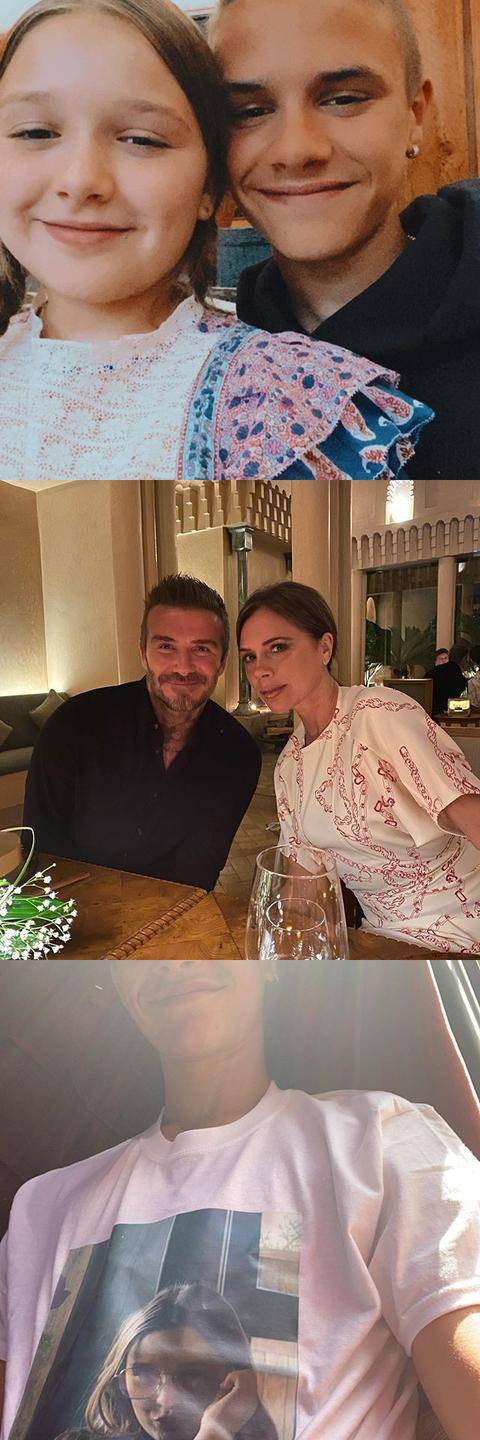 18岁罗密欧晒与女朋友合影，扎着小辫五官与贝嫂