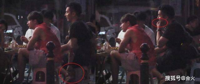 河神|原创知名男星深夜现身路边摊撸串，不修边幅很邋遢，抠完脚后又剔牙？