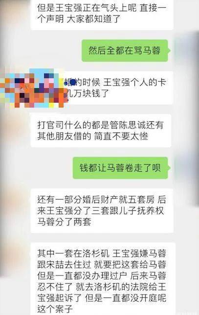 马蓉吃相难看,心急过户豪宅再告王宝强?与宋喆聊天记录太露骨