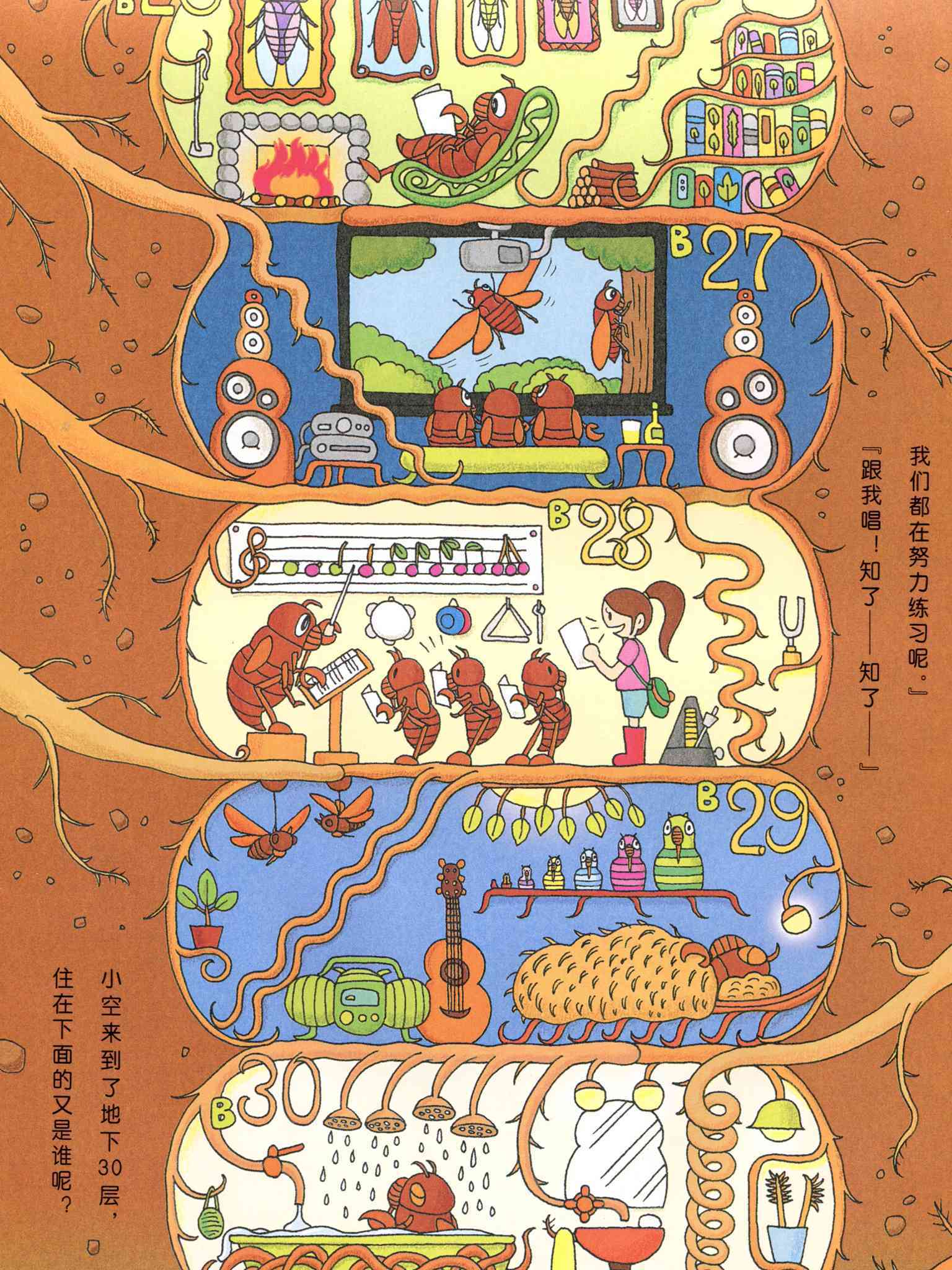 儿童绘本故事推荐《地下100层的房子》