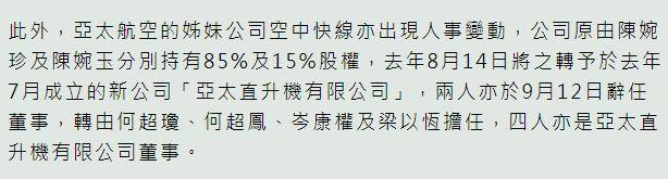 二房夺走三房的航空业务，实力再加强，想霸占