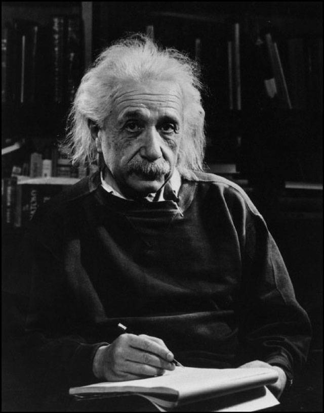 历史老照片:晚年的阿尔伯特·爱因斯坦