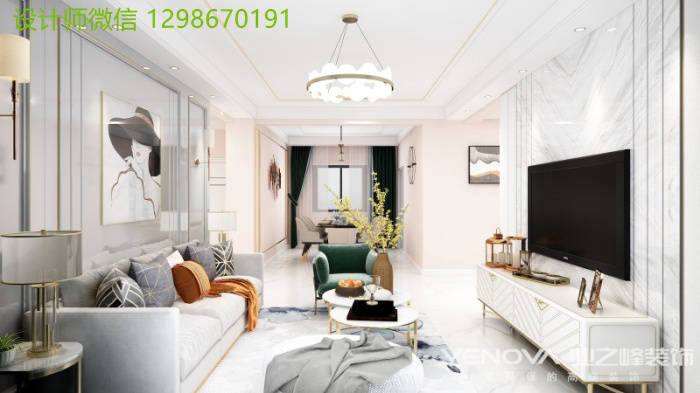 风格|小资生活——万橡府118平米现代轻奢风格装修设计效果欣赏