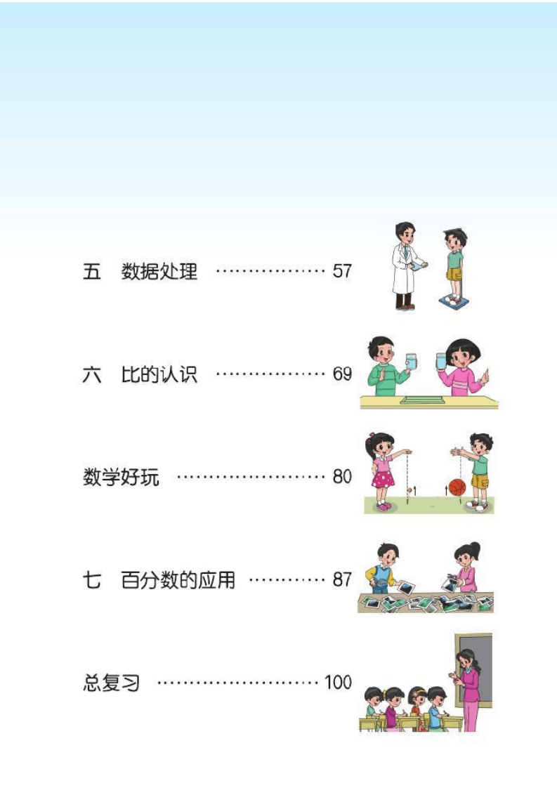 北师大|六年级上册北师大版数学课本内容预习（数学电子课本免费下载）