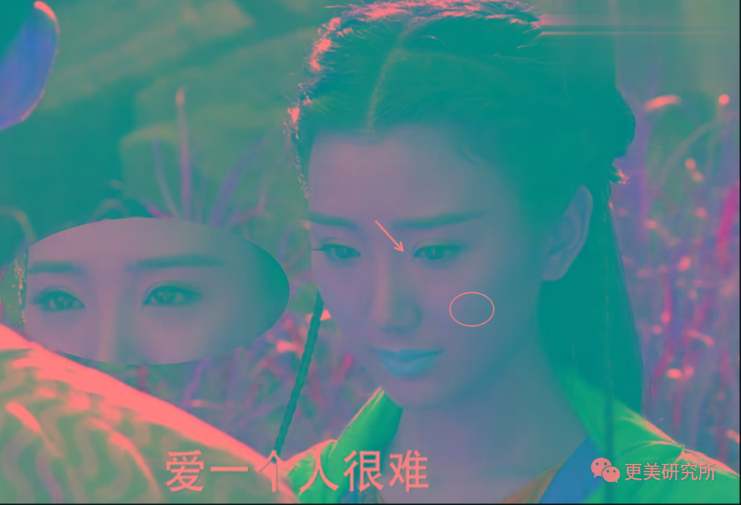 双眼皮|翻了100张照片，才发现她是贵圈换头最失败的女星