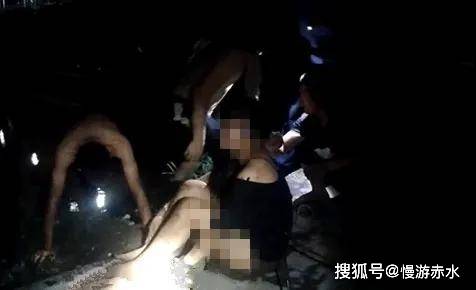 女子酒后与丈夫吵架跳赤水河轻生，人们费很大