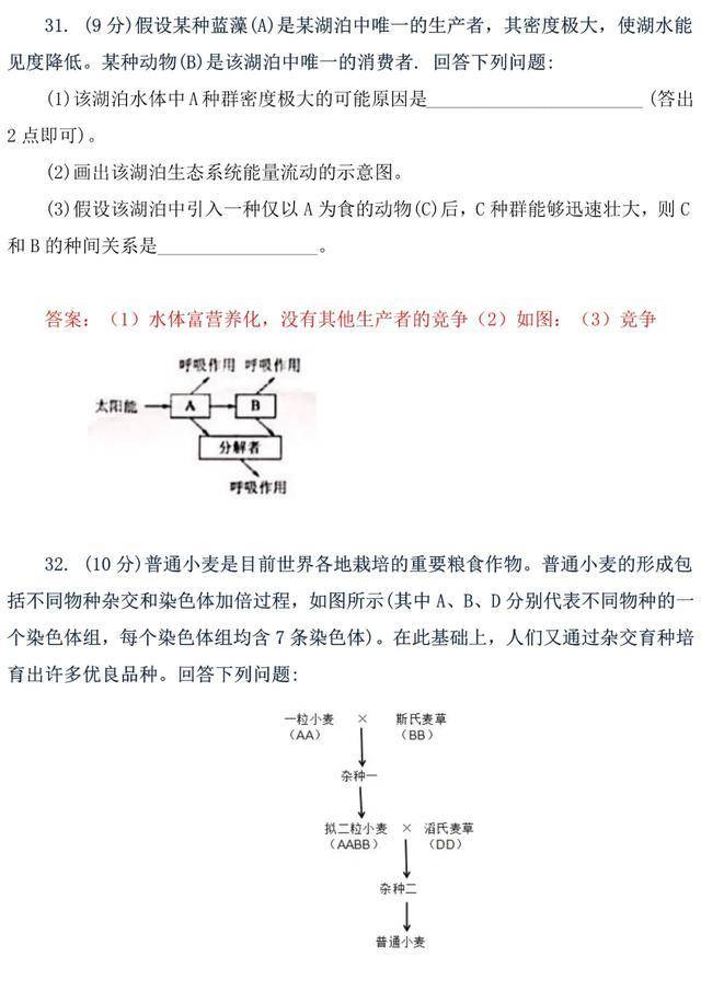 高考生物变化太大 21届复习备考务必注意 不看准吃亏 考查