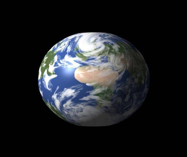 原创地球是圆球椭球还是这样的