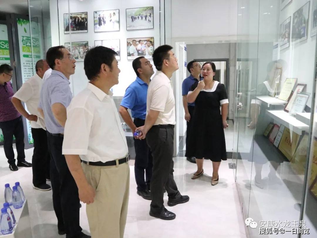 市工信局局长许启政,汉滨区区长范传斌,副区长冯荣平,区经贸局局长白