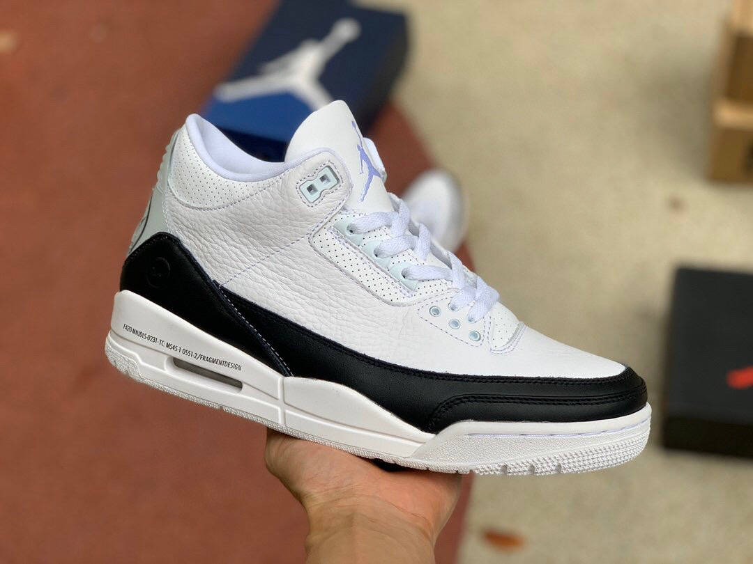 air jordan 3 x fragment aj3 乔丹联名藤原浩黑白大闪电 da3595-100