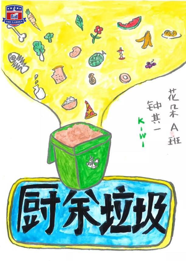 嘉顿幼儿园|小朋友用手绘教你垃圾分类