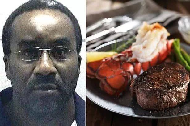 死刑|美国一死刑犯人的最后一顿，点了个奢华牛排龙虾大餐