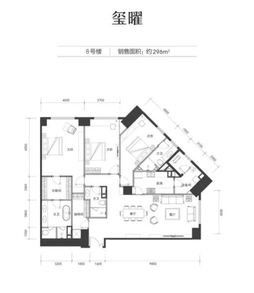 天玺近几年主打的产品为174-377㎡大户型产品,在整体市场下行,豪宅