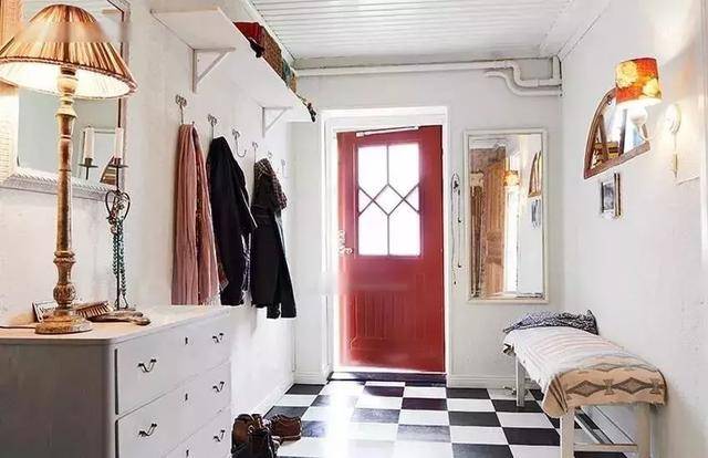 纹理|玄关瓷砖居然可以这样铺，邻居分分钟挤破门！