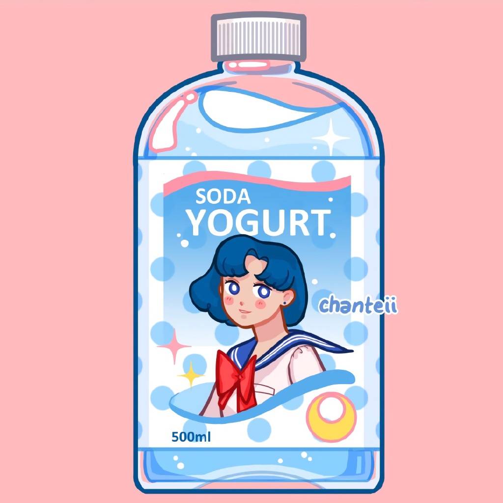 月野兔|草莓牛奶是小小兔，月野兔一定很好吃《美少女战士》变成小零食