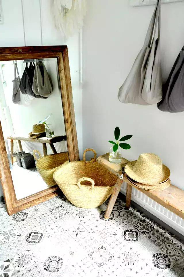 纹理|玄关瓷砖居然可以这样铺，邻居分分钟挤破门！