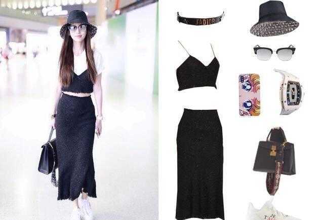 人鱼|Angelababy又“炫富”，一身名牌秀人鱼身材，150万手表太高调