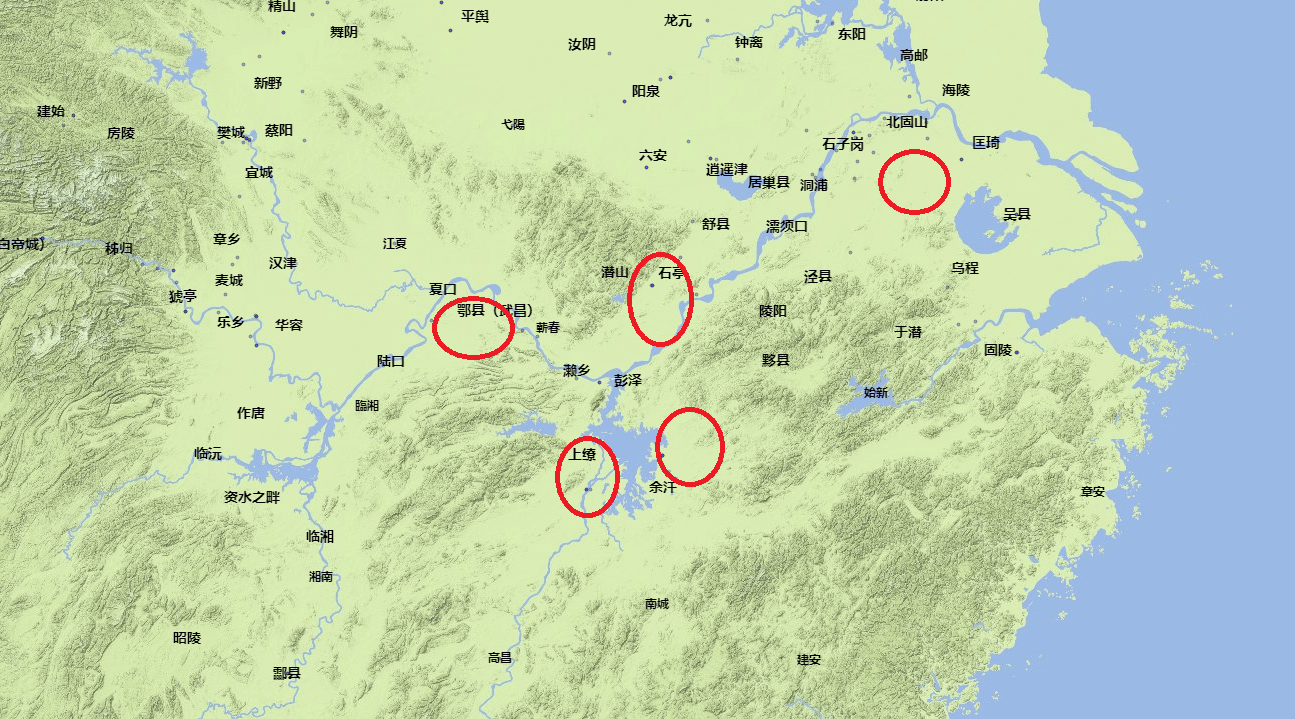 三国时期各大战区实力地图