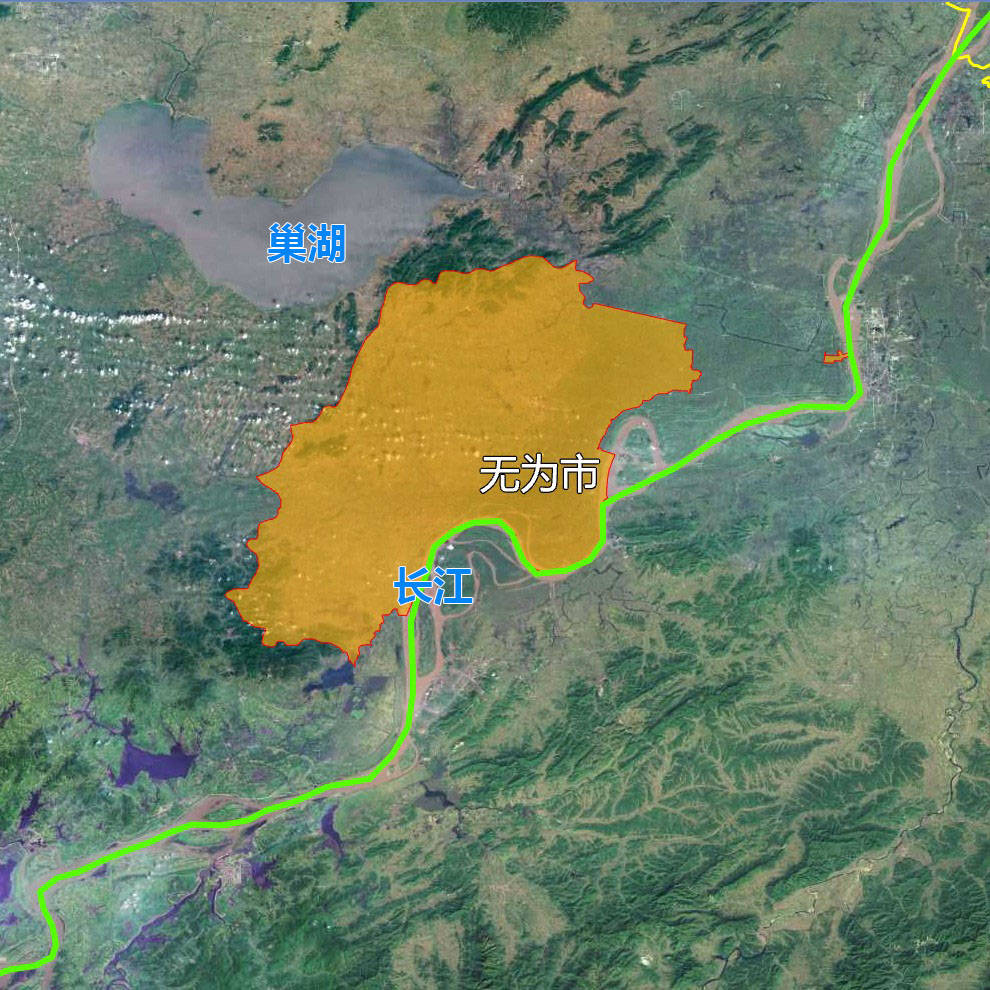 9张地形图快速了解安徽省芜湖各市辖区县市