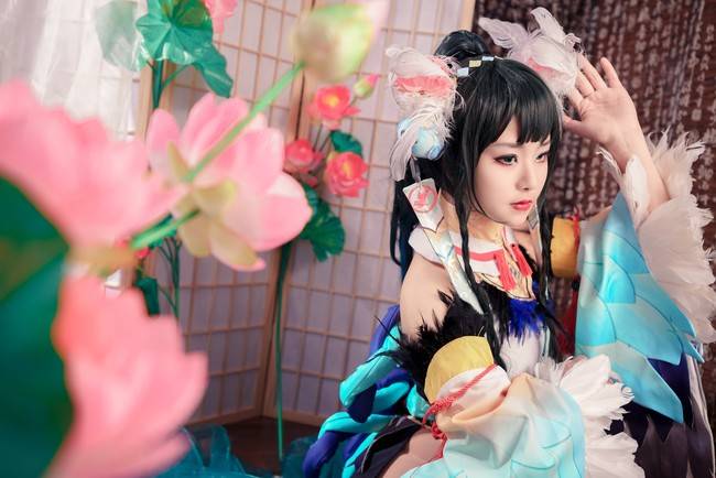 cos:阴阳师花鸟卷,闲池荷香