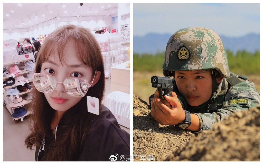 女兵入伍前后对比照判若两人:有一种蜕变叫参军